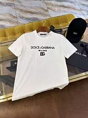 Dolce & Gabbana Milano D&G Logo White T-Shirt - 1