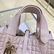 Dior Toujours Pink Smooth Leather Tote - 23*14*12cm - 2