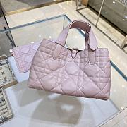 Dior Toujours Pink Smooth Leather Tote - 23*14*12cm - 5