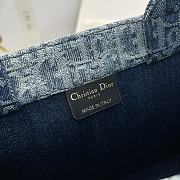 Dior Book Tote Small Denim - 26.5*21*14cm - 6