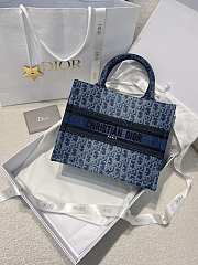 Dior Book Tote Small Denim - 26.5*21*14cm - 2