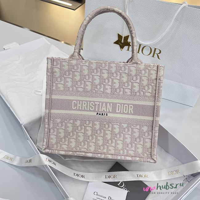 Dior Book Tote Small Oblique Jacquard 2 colors - 26.5*21*14cm - 1