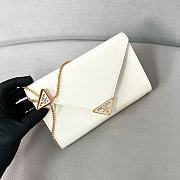 Prada white leather mini-bag - 20x11.5cm - 1