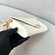 Prada white leather mini-bag - 20x11.5cm - 5