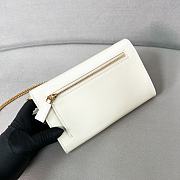 Prada white leather mini-bag - 20x11.5cm - 2