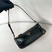 PRADA Soft Lux Calfskin Re-Edition Black Bag - 26*11.5*6cm - 3