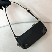 	 PRADA Nylon Calfskin Re-Edition Black Bag - 26*11.5*6cm - 5