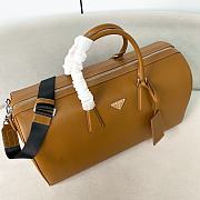 Prada Saffiano Leather Travel Brown Bag - 50*27.5*25cm - 3