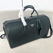 Prada Black Saffiano Leather Travel Bag - 50*27.5*25cm - 6