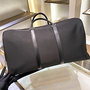 Prada logo-patch Duffle Bag Nylon Leather - 55*33*27cm  - 3