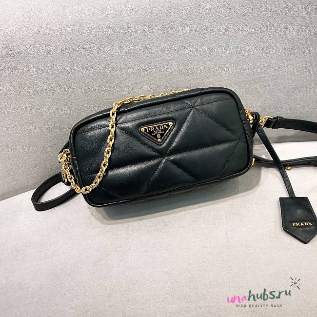 Prada Black quilted leather camera bag - 22*11*7cm - 1