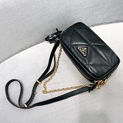 Prada Black quilted leather camera bag - 22*11*7cm - 2