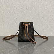 CELINE MICRO SAILOR in TRIOMPHE CANVAS AND CALFSKIN - 13.5x17.5x11cm - 3