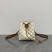 CELINE MICRO SAILOR in TRIOMPHE CANVAS AND CALFSKIN - 13.5x17.5x11cm - 2