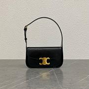 CELINE SHOULDER BAG TERENCE in PATENT CALFSKIN - 20.5 x 10.5 x 5 CM - 2