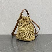 Celine Bucket Raffia Bag - 23x25x20cm - 2