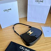 CELINE MEDIUM TILLY BAG in PATENT CALFSKIN BLACK BAG - 22.5X13.5X4cm - 2