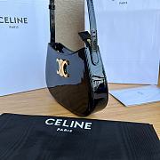 CELINE MEDIUM TILLY BAG in PATENT CALFSKIN BLACK BAG - 22.5X13.5X4cm - 4