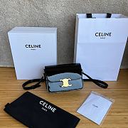 Celine Patent Black Triomphe Bag - 22.5 X 16.5 X 7.5cm - 1