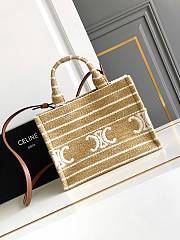 Celine small cabas thais in STRIPED TEXTILE WITH TRIOMPHE - 25.5 x 18.5 x 12 CM - 3