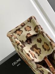 Celine small cabas thais in LEOPARD TEXTILE AND CALFSKIN - 25.5 x 18.5 x 12 CM - 5