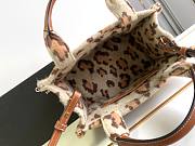 Celine small cabas thais in LEOPARD TEXTILE AND CALFSKIN - 25.5 x 18.5 x 12 CM - 2