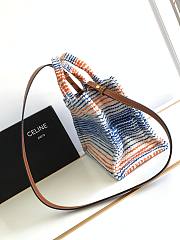 Celine small cabas thais in STRIPED TEXTILE WITH CELINE JACQUARD - 25.5 x 18.5 x 12 CM - 6