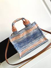 Celine small cabas thais in STRIPED TEXTILE WITH CELINE JACQUARD - 25.5 x 18.5 x 12 CM - 4