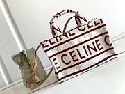 Celine Small Cabas Thais Textile with Celine - 25.5 x 18.5 x 12 CM - 1