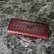 Bottega Veneta Andiamo Clutch Burgundy Leather - 31*13*3cm - 4