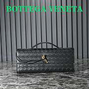 	 Bottega Veneta Andiamo Clutch Black Leather - 31*13*3cm - 1