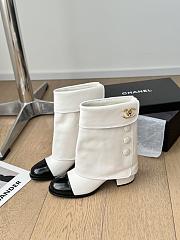 Chanel Knee Short Leather Boot - 4