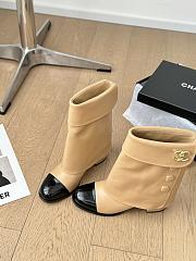 Chanel Knee Short Leather Boot - 3