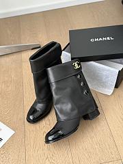 Chanel Knee Short Leather Boot - 2