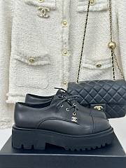 Chanel Calfskin CC Lace Up Boots - 2