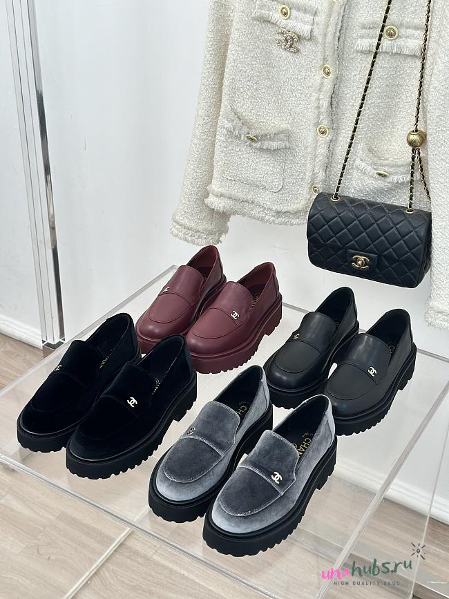 Chanel Moccasins Lambskin Shoes - 1