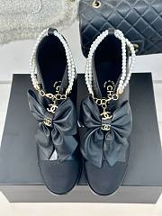 Chanel black bow sandals   - 1