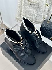 Chanel black bow sandals   - 6