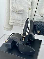 Chanel black bow sandals   - 5