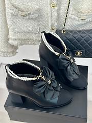 Chanel black bow sandals   - 3