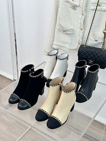 Chanel Lambskin Leather Boots