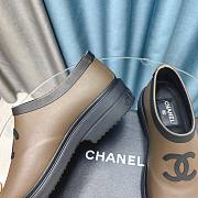 Chanel Rubber Short Boots Green Color - 6