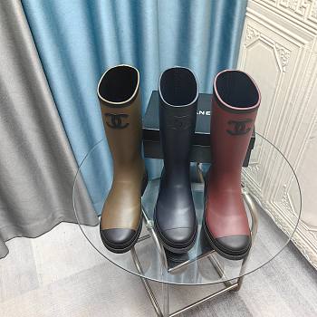 Chanel Rubber Long Boots