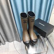 Chanel Rubber Long Boots - 4