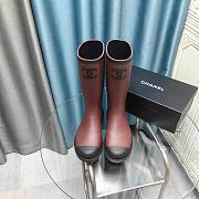 Chanel Rubber Long Boots - 3
