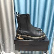 Chanel Chelsea Lambskin Leather Boots - 1