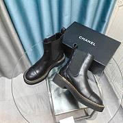 Chanel Chelsea Lambskin Leather Boots - 3