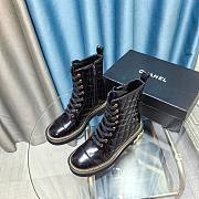 Chanel Chelsea Quilted Patent Leather Boots - 5