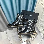 Chanel Chelsea Quilted Patent Leather Boots - 4