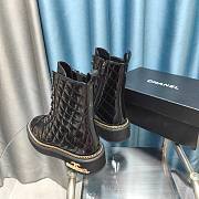 Chanel Chelsea Quilted Patent Leather Boots - 3